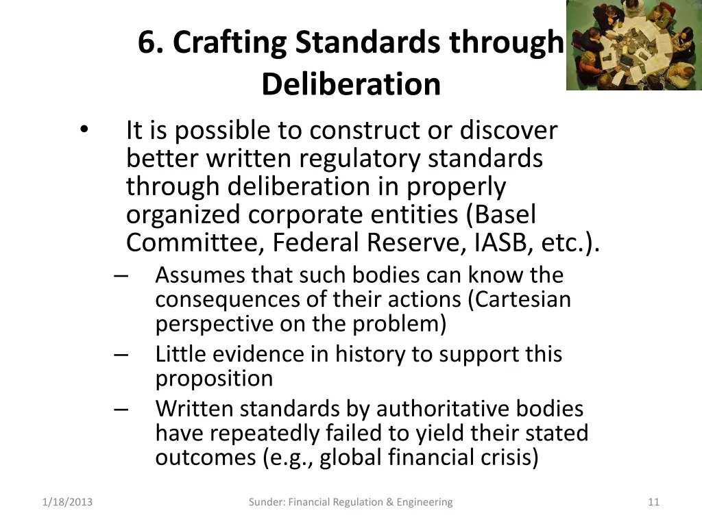 6 crafting standards through deliberation