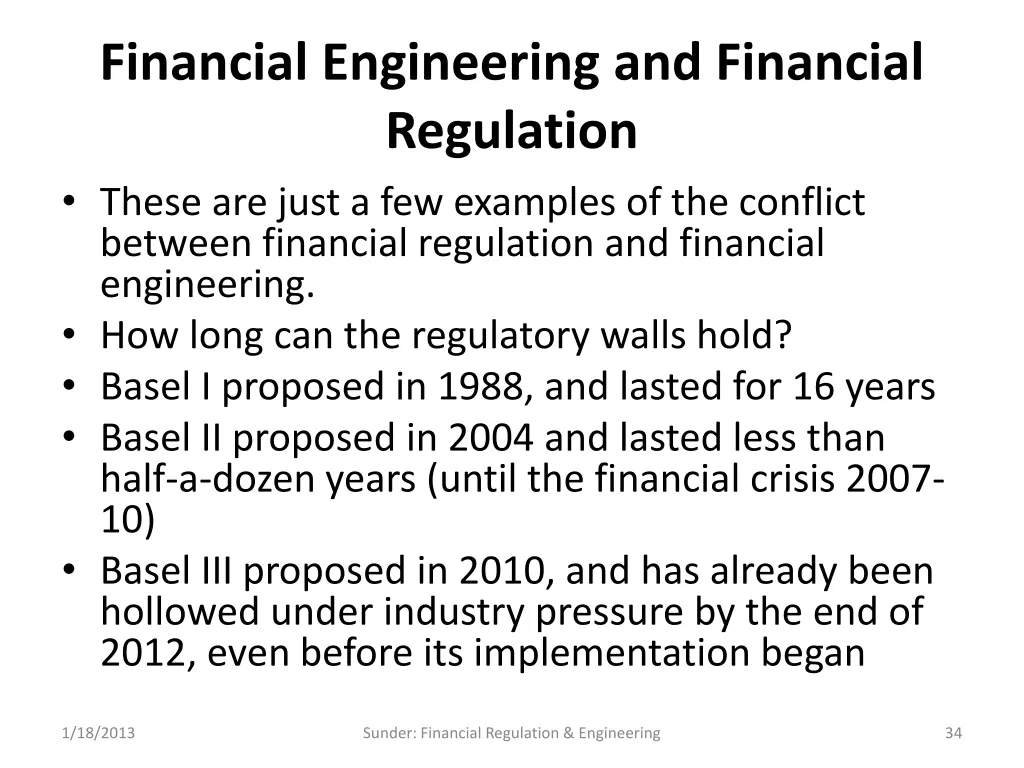 financial engineering and financial regulation