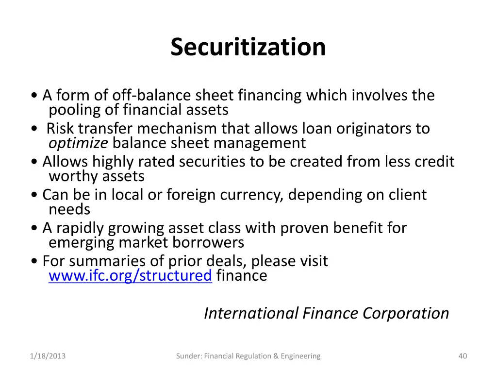 securitization