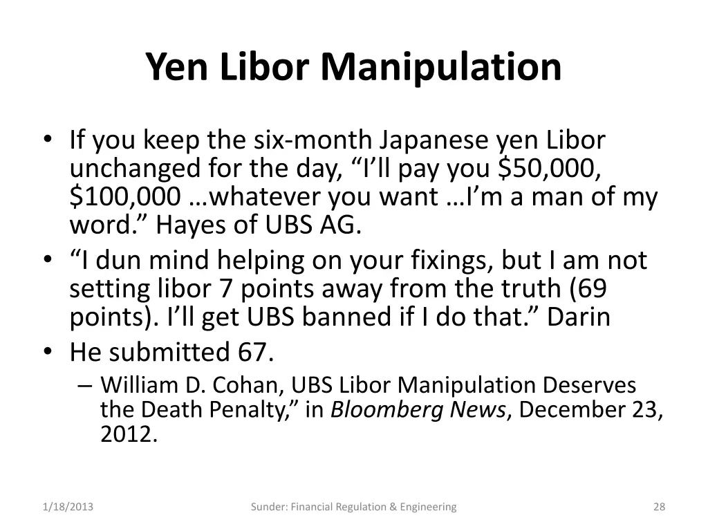 yen libor manipulation