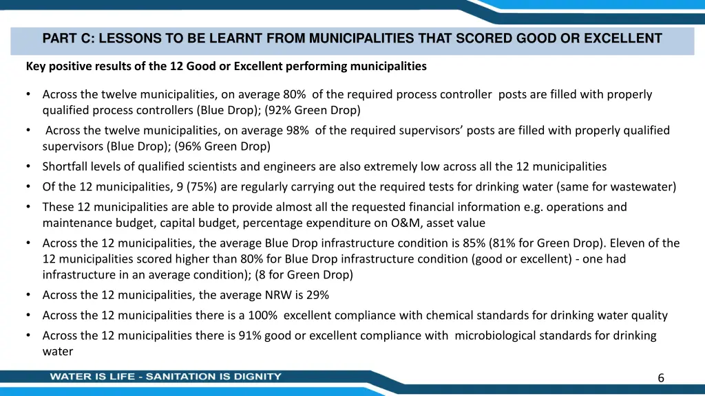 part c lessons to be learnt from municipalities