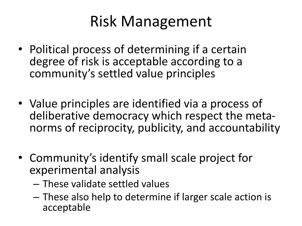 risk management