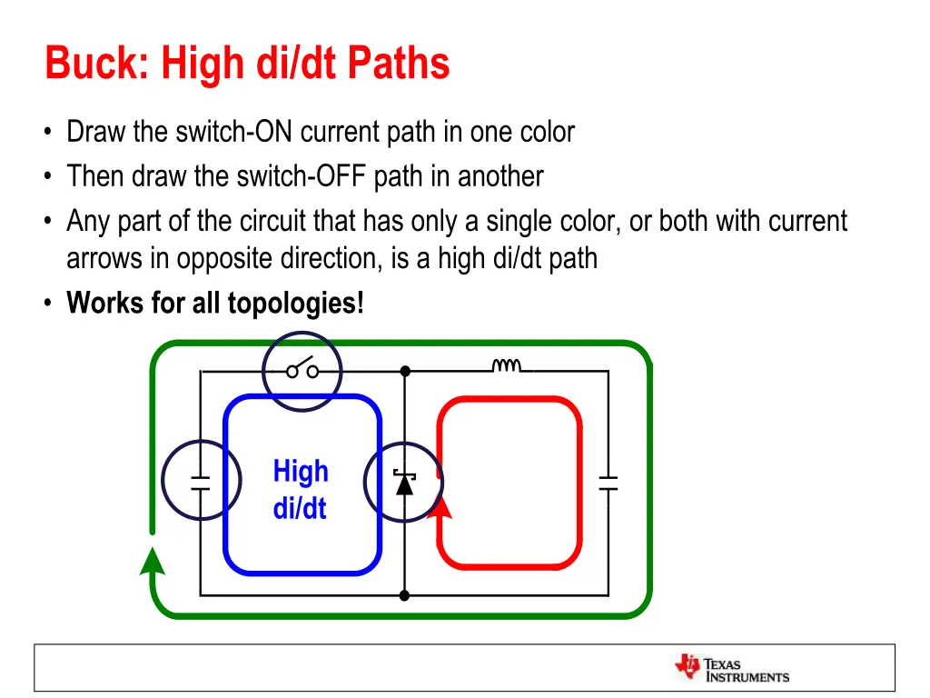 buck high di dt paths