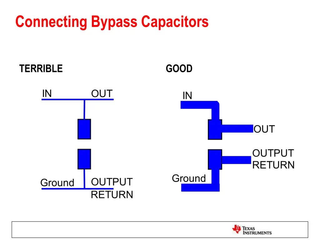 connecting bypass capacitors 1