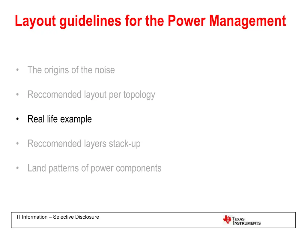 layout guidelines for the power management 3