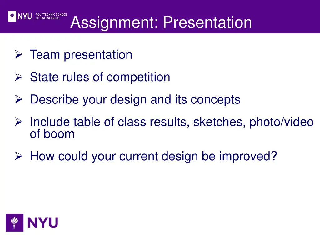 assignment presentation