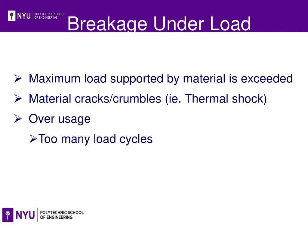 breakage under load 1