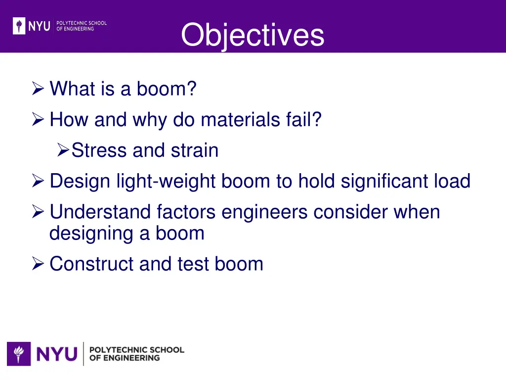 objectives