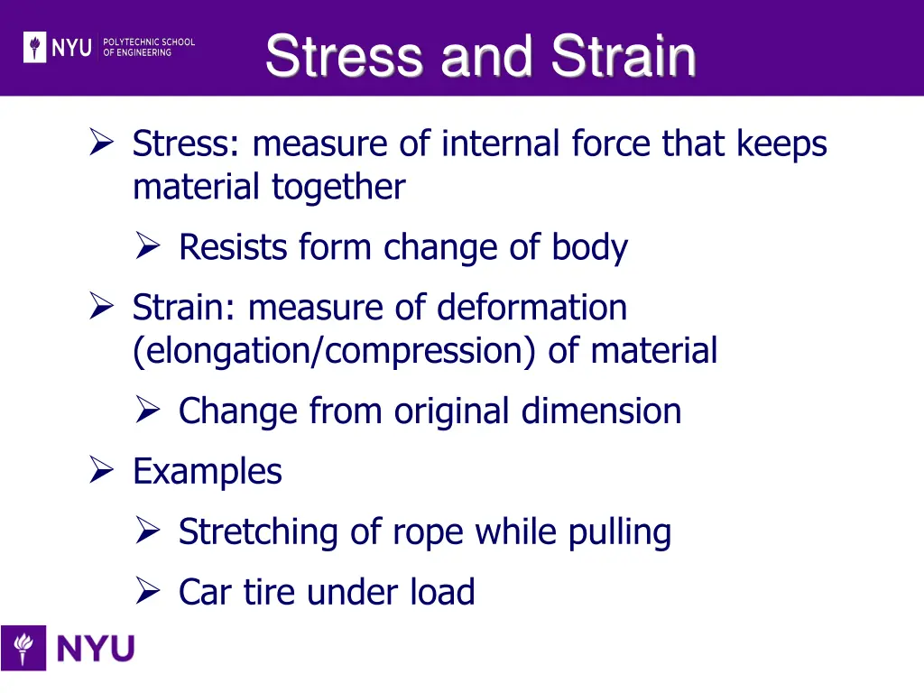 stress and strain