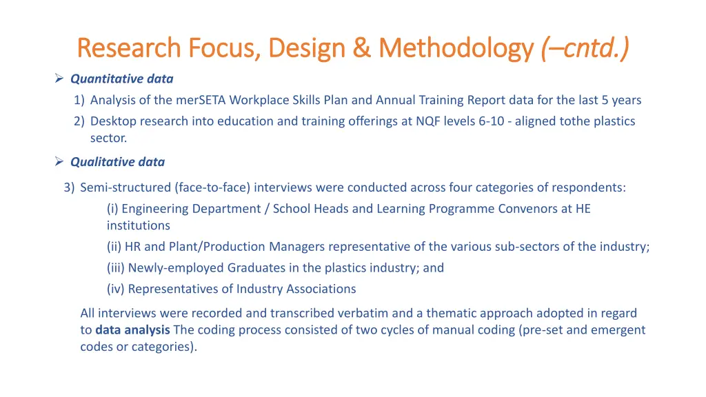 research focus design methodology research focus 1