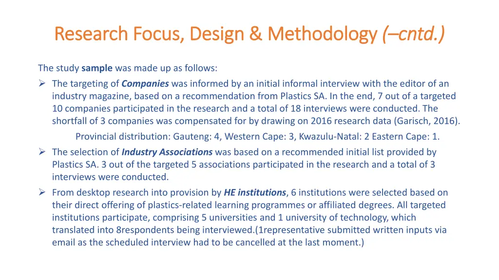 research focus design methodology research focus 2