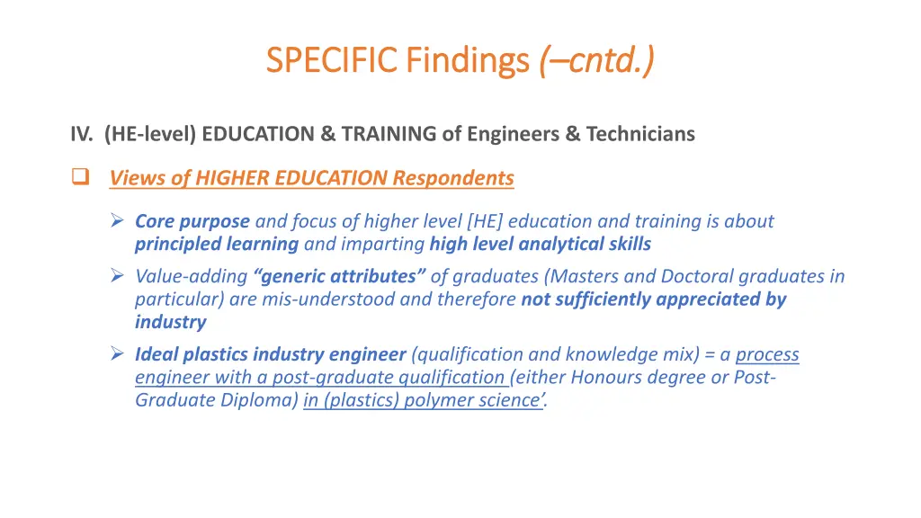 specific findings specific findings cntd 1