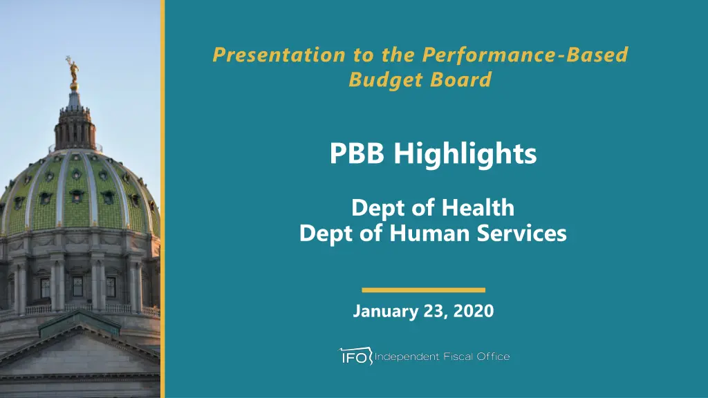 presentation to the performance based budget board 1