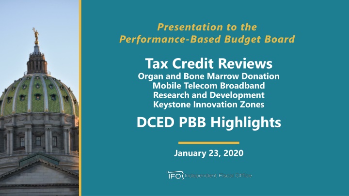 presentation to the performance based budget board