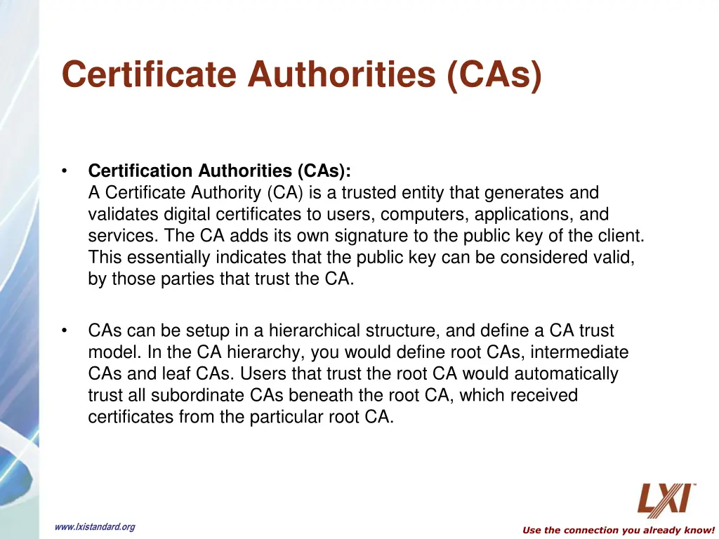 certificate authorities cas