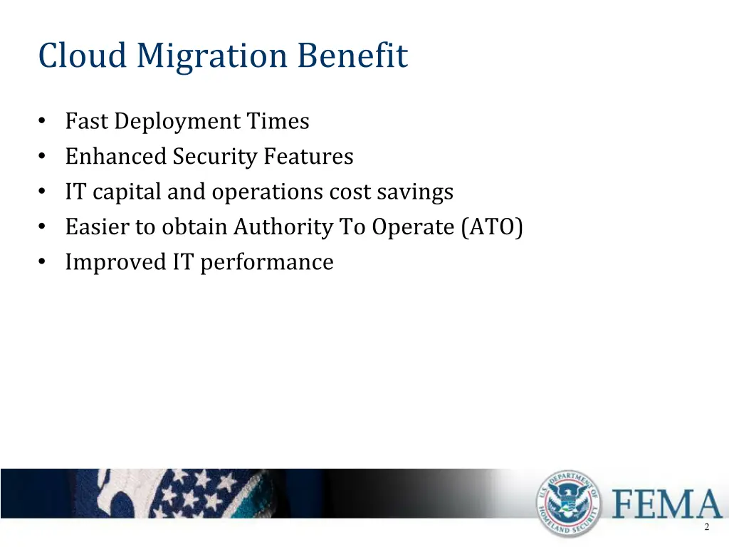 cloud migration benefit