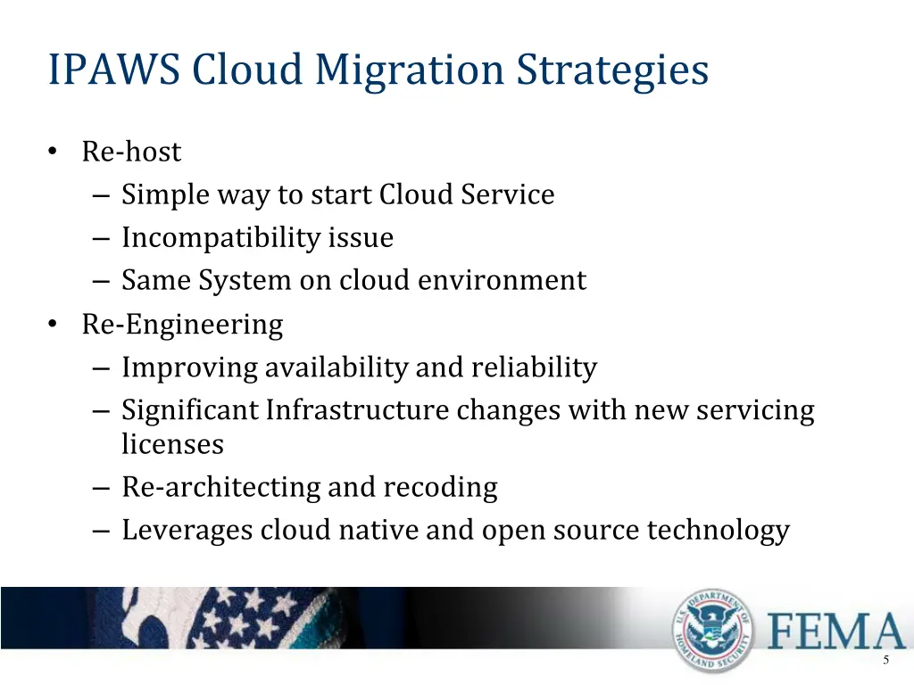 ipaws cloud migration strategies