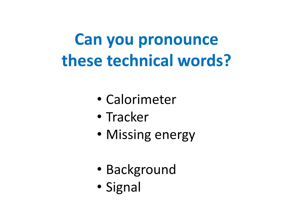 can you pronounce these technical words