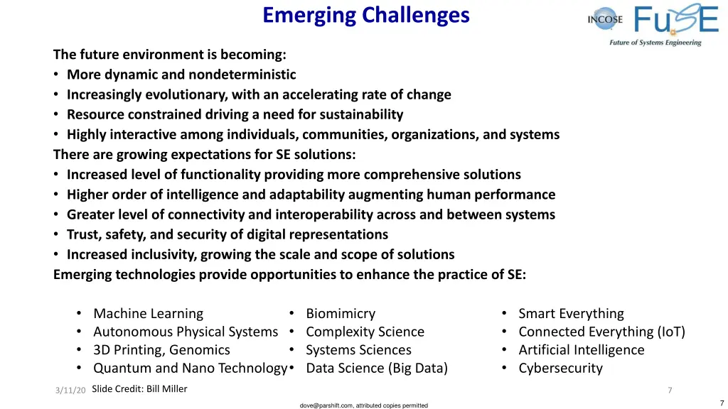 emerging challenges