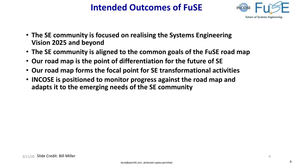 intended outcomes of fuse