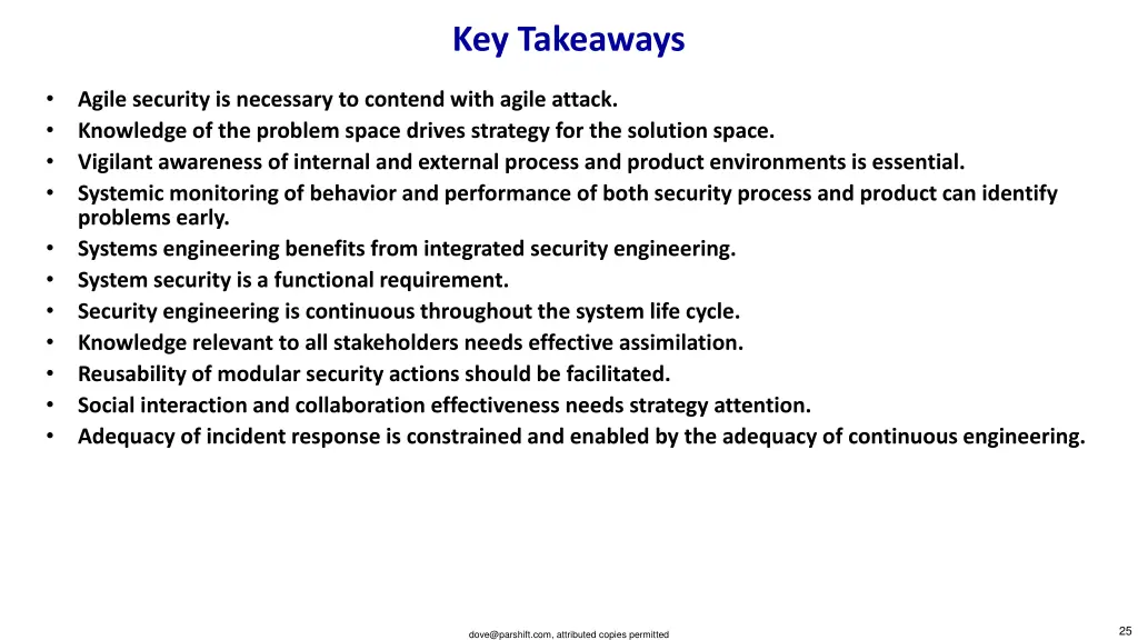 key takeaways