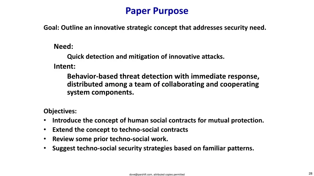 paper purpose 1