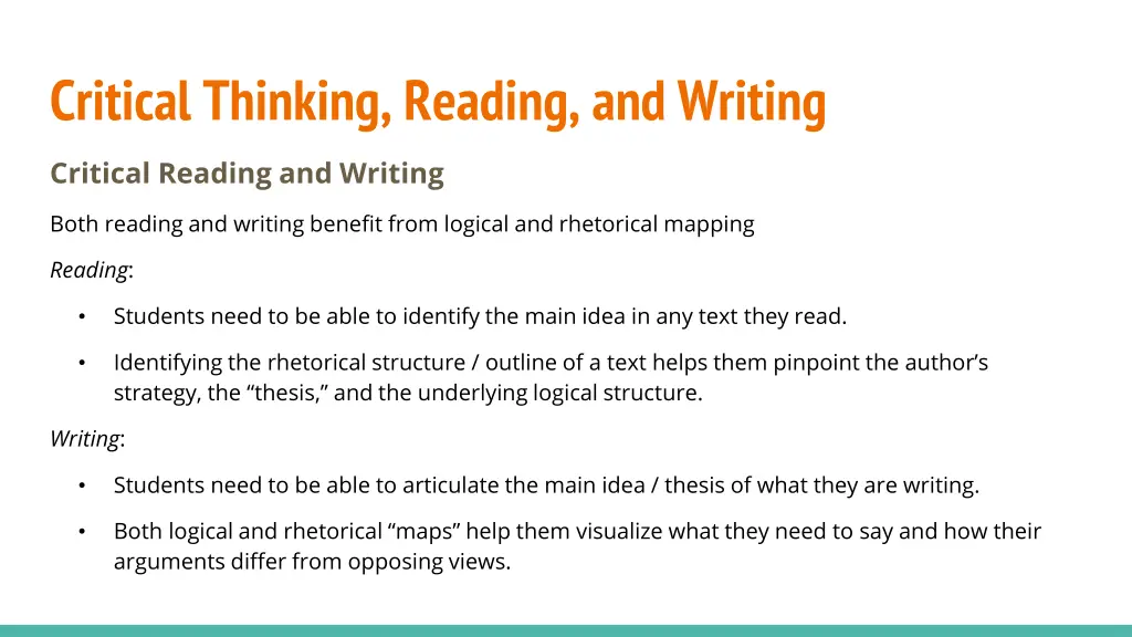 critical thinking reading and writing 3