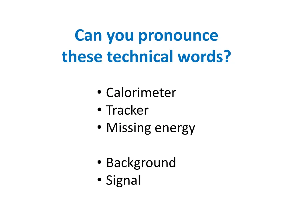 can you pronounce these technical words