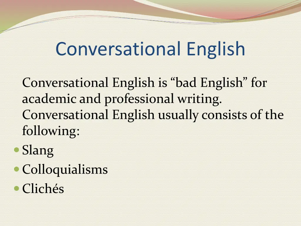 conversational english