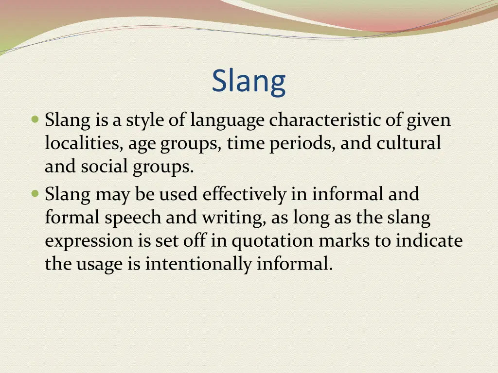 slang