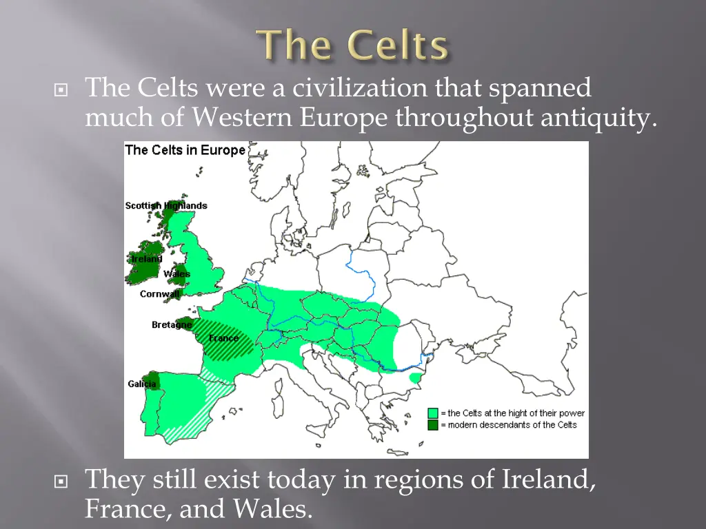 the celts were a civilization that spanned much