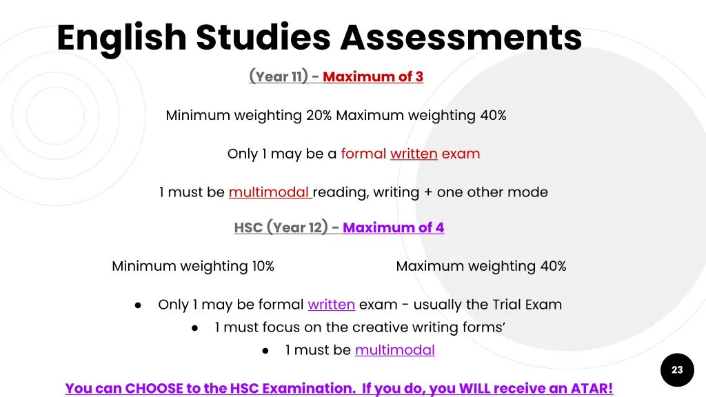 english studies assessments year 11 maximum of 3