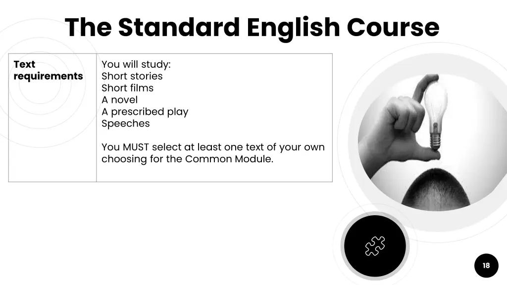 the standard english course