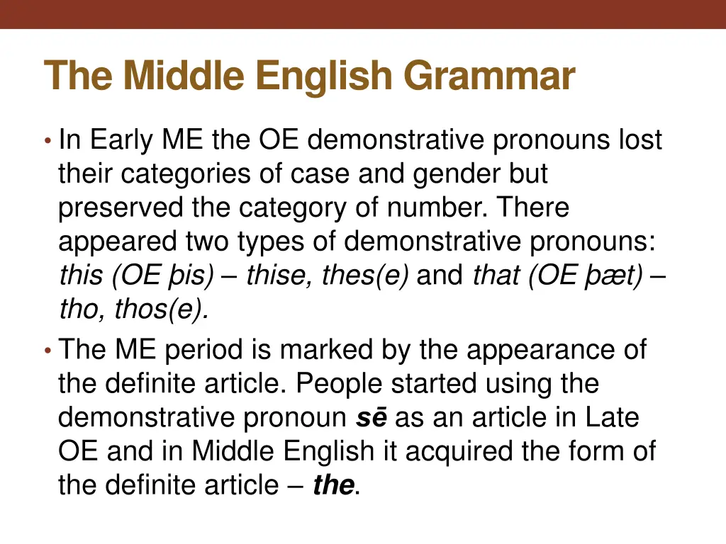 the middle english grammar 5