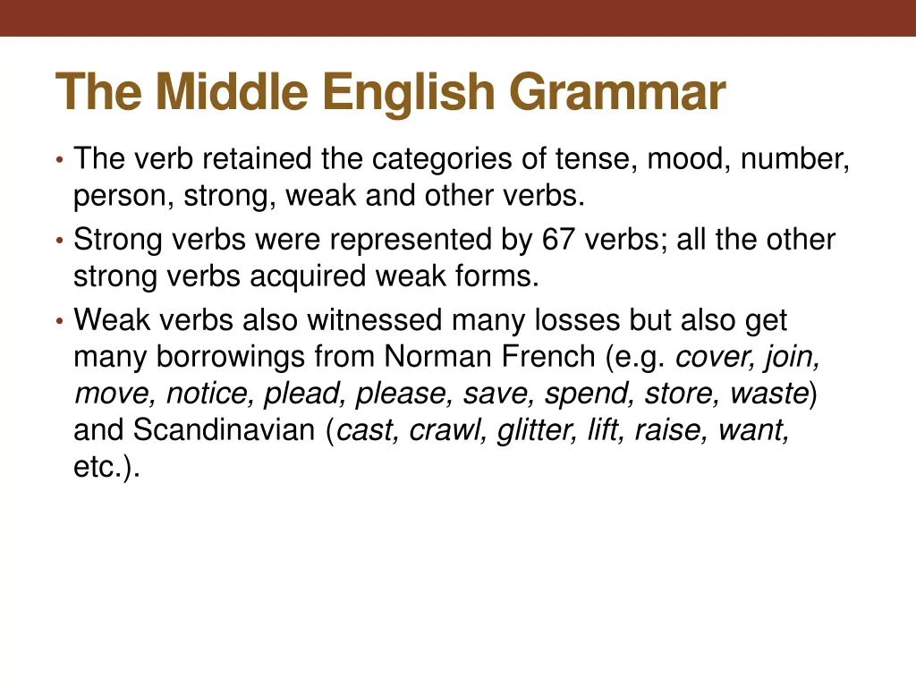 the middle english grammar 6