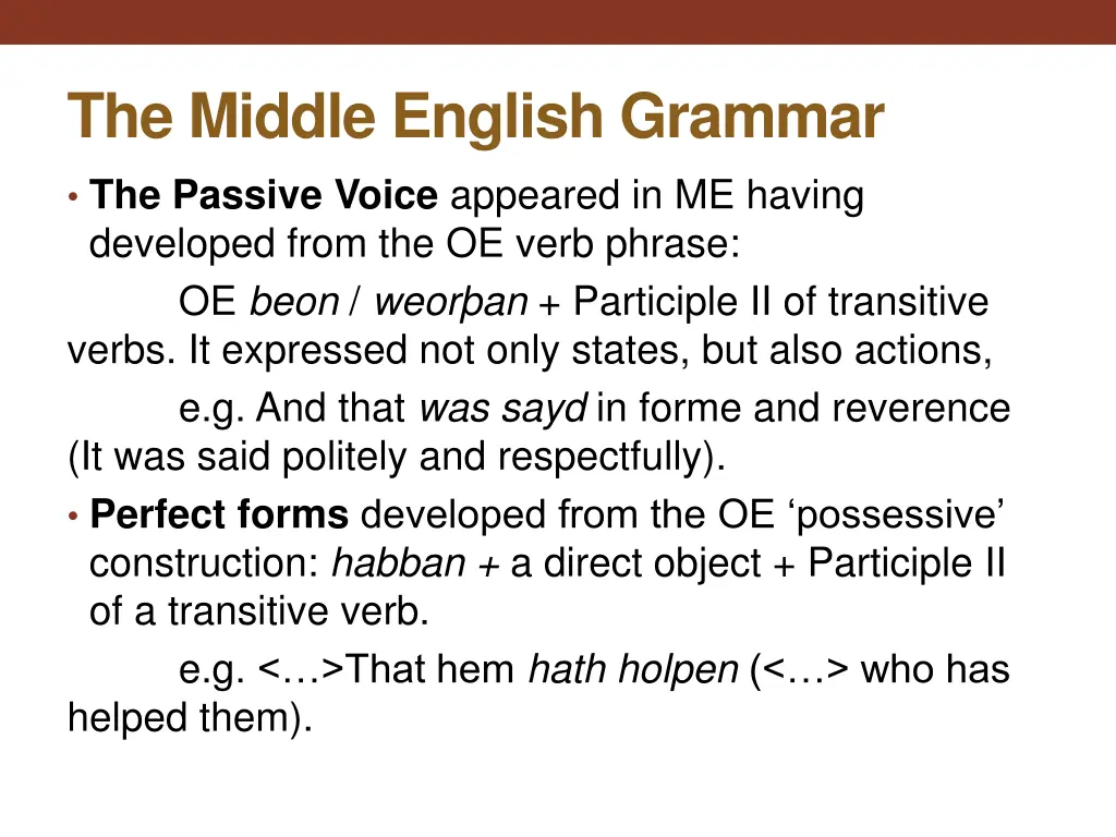 the middle english grammar 8