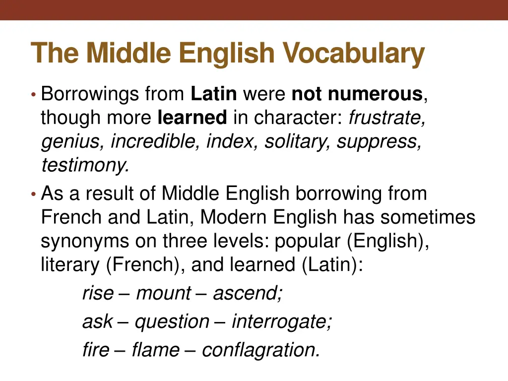 the middle english vocabulary 1