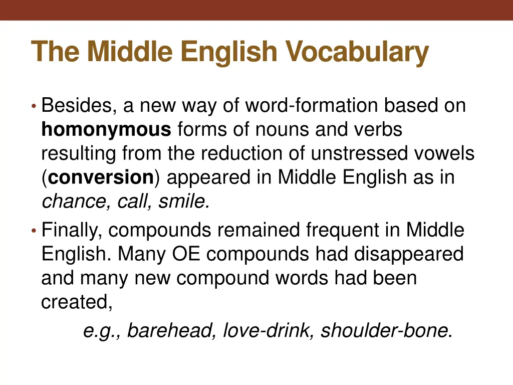 the middle english vocabulary 4