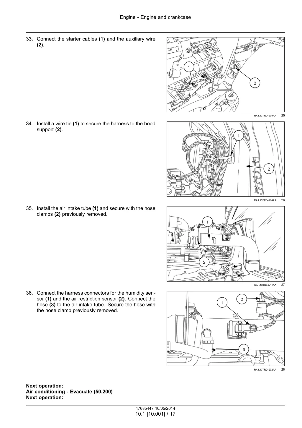 engine engine and crankcase 14