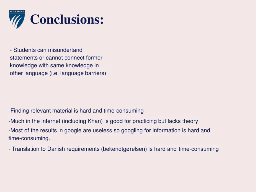 conclusions 1