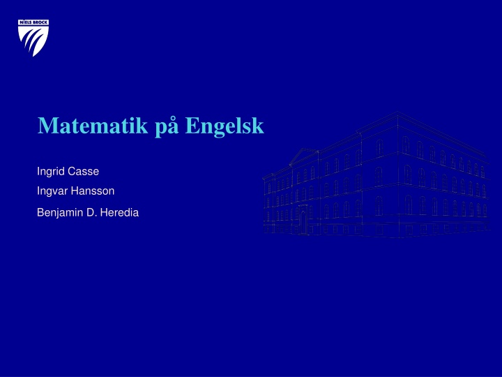 matematik p engelsk