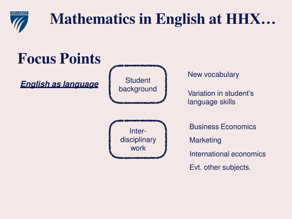 mathematics in english at hhx 1