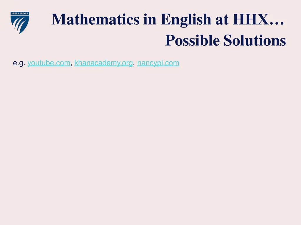 mathematics in english at hhx possible solutions 1