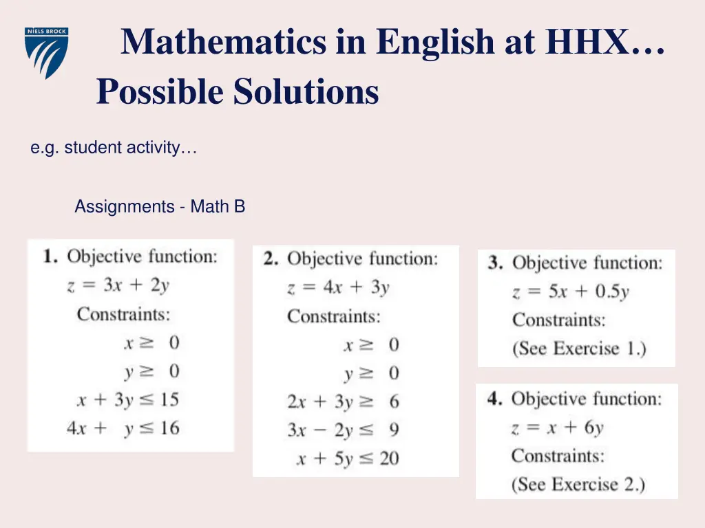 mathematics in english at hhx possible solutions 22