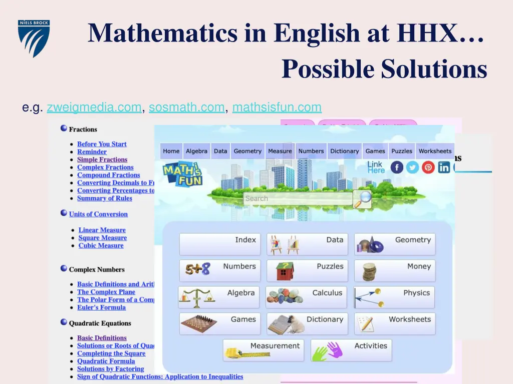 mathematics in english at hhx possible solutions