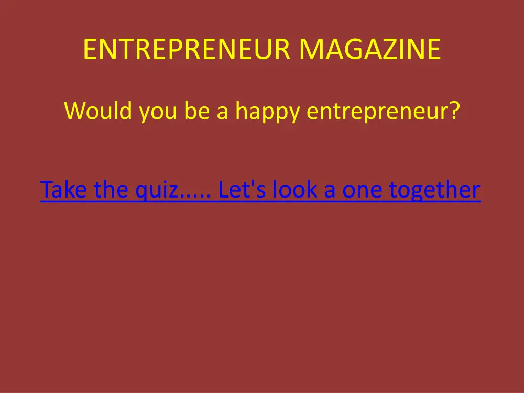 entrepreneur magazine