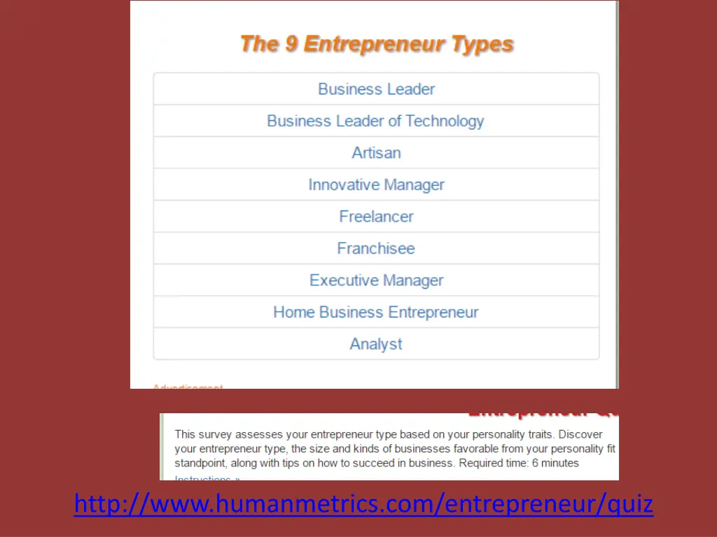 http www humanmetrics com entrepreneur quiz