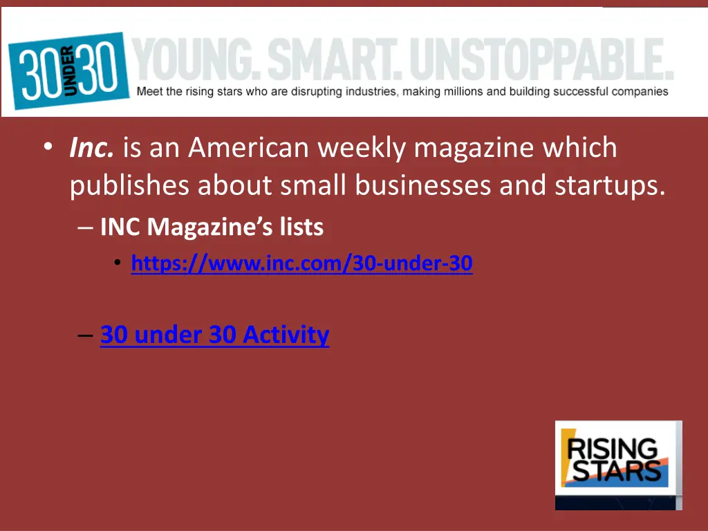 inc is an american weekly magazine which