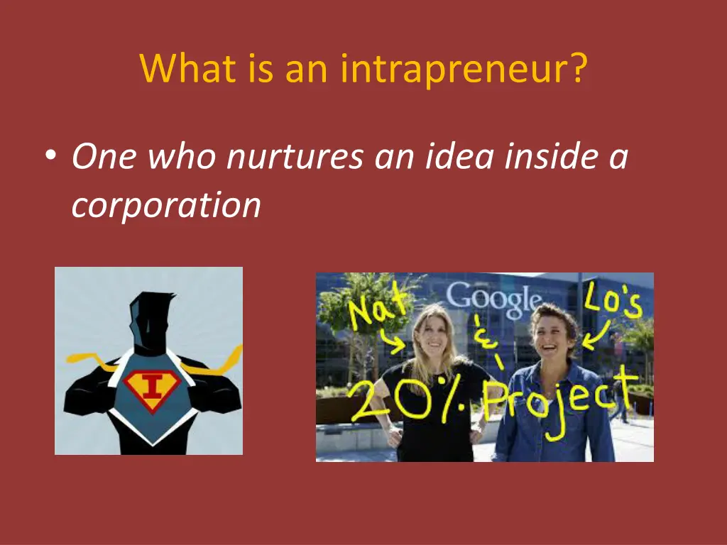 what is an intrapreneur