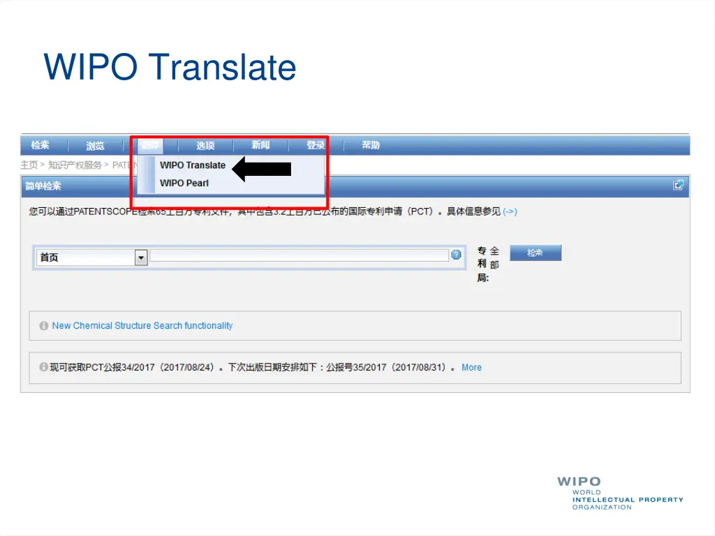 wipo translate